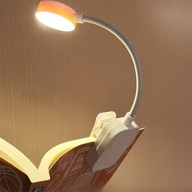 Resim 1 adet - Yatak Odası Gece Lambası, Okuma Lambası Kitap Işığı, Akşam Okumaya Uygun, Ayarlanabilir Işık, 360 ° Esnek Kitap Işığı, Yanı Başında Kullanım İçin Uygun, Pil Olmadan Tablet Bilgisayar 
