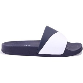 Resim Fly Soft S263071 Lacivert Beyaz Günlük Ortopedik Erkek Spor Terlik Lacivert 