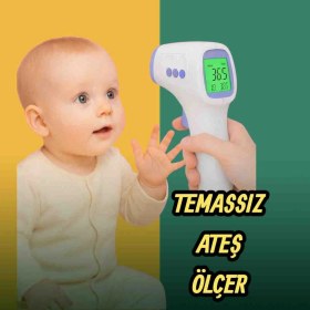Resim Hangzhou Medikal Kızıl Ötesi Ateş Ölçer Vücut ve Alından Ateş Ölçer Cihaz (Aaa 2 Adet Pil Ile Çalışır) 