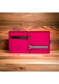 Resim Bavul Desen Metal Kısa Sigara Tabakası 18li Pembe 