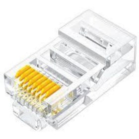 Resim Rj45 Cat6 Ethernet Konnektör Yüksek Performanslı Network Jak Normal Tip 