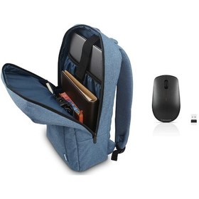 Resim Lenovo 400 GY50R91293 Kablosuz Mouse + Lenovo GX40Q17227 15.6" B210 Notebook Sırt Çantası Mavi 