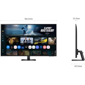Resim Samsung M7 43'' 4K Akıllı Monitör - Hem TV Hem Bilgisayar Ekranı + Klavye 