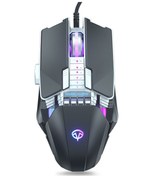 Resim Dark Alien V710 7 Tuşlu Metal Ofis Kablolu Parlayan Fare, Kablo Uzunluğu: 1.78m Siyah Diğer 