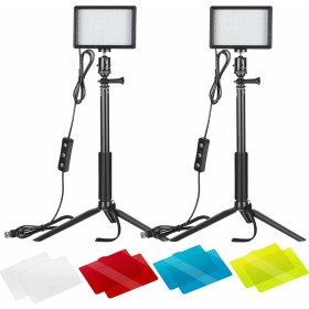 Resim Neewer 2'li Işık Ayarlı 5600K USB LED Stüdyo Aydınlatması(Yurt Dışından) 