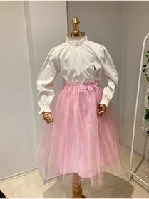 Resim UHDE STORE Kız Çocuk Uzun Tütü Etek, Gösteri Eteği 