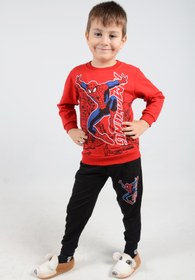 Resim Irk Lemoon Spiderman Temalı Mevsimlik Ikili Takım Pijama Takımı 