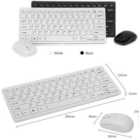 Resim Xindoker Siyah 2.4g Kablosuz Klavye Fare Seti - Ultra İnce, Enerji Tasarruflu, 10m Menzil, Usb Alıcı, Koruyucu Kapaklı Pil Yok Diğer 