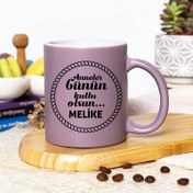 Resim Mor Renk Anneler Günü İsimli Kupa Bardak 