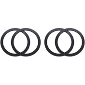 Resim coofbe 4adet Tüm Telefonlara Uyumlu 0.4mm Ultra Ince Yapışkanlı Mgsafe Uyumlu Mıknatıslı Metal Halka 