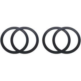 Resim coofbe 4adet Tüm Telefonlara Uyumlu 0.4mm Ultra Ince Yapışkanlı Mgsafe Uyumlu Mıknatıslı Metal Halka 