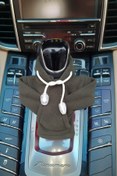 Resim KYLE XM Haki Vites Topuz Süsü Hoodie Kapşonlu Oto Aksesuarı Vites Poları Vites Topuzu Sweatshirt 