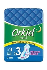 Resim Orkid Maxi Hijyenik Ped Gece 7'li 