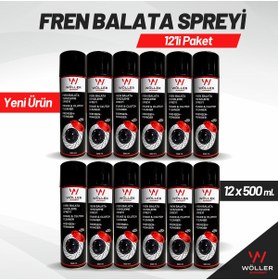 Resim Wöller Fren Balata Spreyi Ve Genel Temizleme Spreyi 500 Ml. 12 Adet 