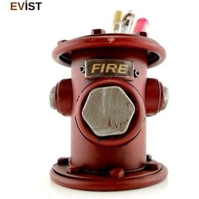 Resim Dekoratif Metal Yangın Vanası Kalemlik Hediyelik Kaliteli El İşçiliği Kalemlik 