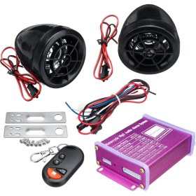 Resim HSGL Hsgl Motorsiklet Alarm Sistemleri Mp3 Fm Sd USB Müzik Sistemleri Uzaktan Kumandalı 