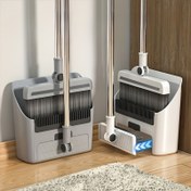 Resim 3-in-1 Süpürge ve Tozpan Kombinasyonu, İç ve Dış Mekan Uzun Saplı Süpürge ve Tozpan Seti, Ev Temizliği için Ağır Hizmet Tipi Süpürge, Banyo Mutfak, Ev Ofis Okul Yurt, Yatak Odası, Oturma Odası, Mutfak vb. için Uygun, 180cm/71inç Yükseklikte Kullanıcı İhtiyaçlarını Karşılar 