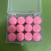 Resim Gateesat Pembe 12 Parça Yumuşak Silikon Yüzme Kulak Tıkacı - Taşınabilir Saklama Kutusu 