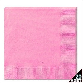 Resim Peçete, Pembe - 30 X 30 Cm - 20 Adet 