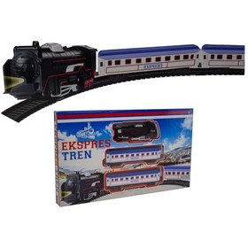 Resim Oyuncak Tren Klasik Tren Işıklı 15 Parça 