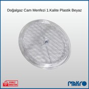 Resim GLASSMAKRO Doğalgaz Cam Menfezi Şeffaf 