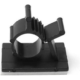 Resim Koodmax 100 Adet Ly-1316 Kablo Kelepçesi Klipsi, Duvar Kablo Tutucu Yapışkanlı Dişli Sistem - Siyah 