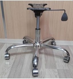 Resim Depolife Ofis Büro Çalışma koltuğu için Krom Yıldız Ayak Amortisör Tekerlek Şase Tek Kollu Mekanizma Seti, 15x25cm 