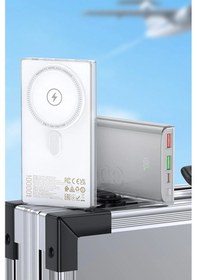 Resim Hoco. Q22 Taurus 22.5w Pd 20w Magsafe Dijital Ekranlı Powerbank - Gri Gri 