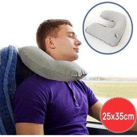 Resim qosrix Seyahat Yastığı Şişme Boyun Yastığı 