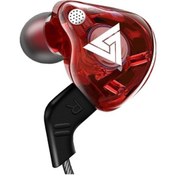 Resim Qkz Ak6 3.5mm Spor Kulaklık Mikrofonlu Pc Dizüstü Mavi Kırmızı 