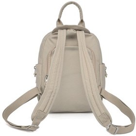 Resim Smart Bags Günlük Küçük Boy Su Geçirmez Krınkıl Kumaş Kadın Sırt Çantası Bej 