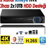 Resim J-TECH 4K 32 Kanal Network Video 8MP 10TB XMeye NVR IP Kamera Güvenlik Kayıt Cihazı J-O32NVR 