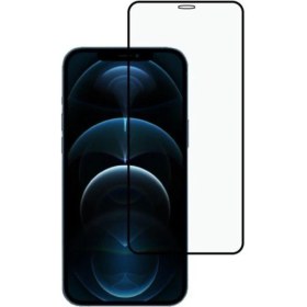 Resim Diamond Glass Roaks Apple Apple Iphone 12 Pro Max 5d Tam Kaplayan Kırılmaz Ekran Koruyucu Full Cam Şeffaf 