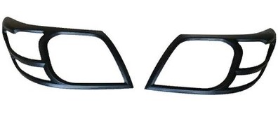 Resim Toyota Hilux Vigo 2012-2015 Far Çerçeve Kaplama Siyah 