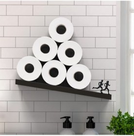 Resim Koşan İnsan Figürlü Dekoratif Banyo Rulo Tuvalet Kağıtlığı -meta 