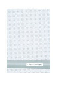 Resim Yumuşak Kapak 25x35 Karar Defteri Numaralı 40yaprak 
