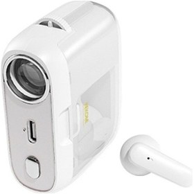 Resim Wekome S28 Bluetooth Kulaklık Tws Kablosuz Taşınabilir Hafif Projektör Kulaklık - Pembe Beyaz 
