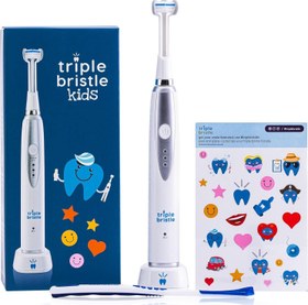 Resim Triple Bristle Çocuk Sonic Diş Fırçası - Diş ve Diş Etlerini Temizlemek İçin - 1 Adet 