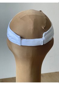 Resim Aida Jewelss Pamuk Sporcu Koşu Tenis Vizör Şapka Arka Kısmı Ayarlanabilir Unisex Vizör Şapka Haki. 