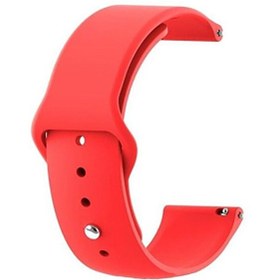 Resim Amazfit GTR 3 Pro Mat Klasik Silikon KRD 11 Kırmızı Kordon 