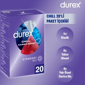 Resim Durex Chill Karma Prezervatif 20’li +Durex Extreme Prezervatif 20'li Avantaj Paketi 