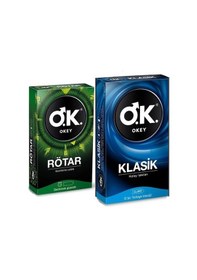 Resim Okey Rötar Prezervatif 10'lu + Klasik Prezervatif 10'lu 