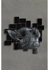Resim 30 Parça Puzzle Tablo Seti - Kedi Salon Otuma Odası Yatak Odası Çocuk Odası için Mdf Duvar Dekoru 90x75 cm 