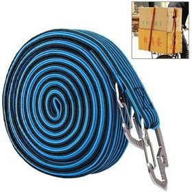 Resim Sones 4m Elastik Bağlama Halatı Paketleme Bandı Bisiklet Motosiklet Arka Koltuğu İçin Kancalı Mavi 