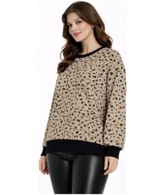 Resim Kadın Yumoş Sıfıryaka Sweatshirt Bgl-st05319 Bej 