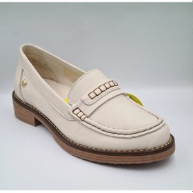 Resim Mammamia D25ya-3260 Krema Renk Hakiki Deri Kadın Casual Ayakkabı Krem 