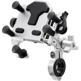 Resim Woodpool Evrensel Pedal Elektrikli Araç Telefon Standı Darbe Emici 360° Dönebilen Ayarlanabilir Motos Navigasyon Braketi A (Yurt Dışından) 