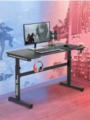 Resim Brody Oyuncu Masası - Antrasit 103x50x80 Yükseklik Ayarlı Antrasit 