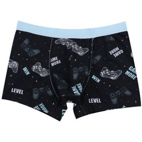 Resim Koza İç Giyim Erkek Çocuk Pamuklu Uzay Baskılı 3'lü Boxer 3053 3053-16 