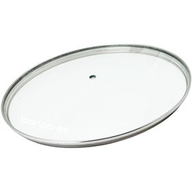 Resim Parmis Tencere Sahan Tava Cam Kapağı Kapak 30 Cm Tutma Tepesiz 